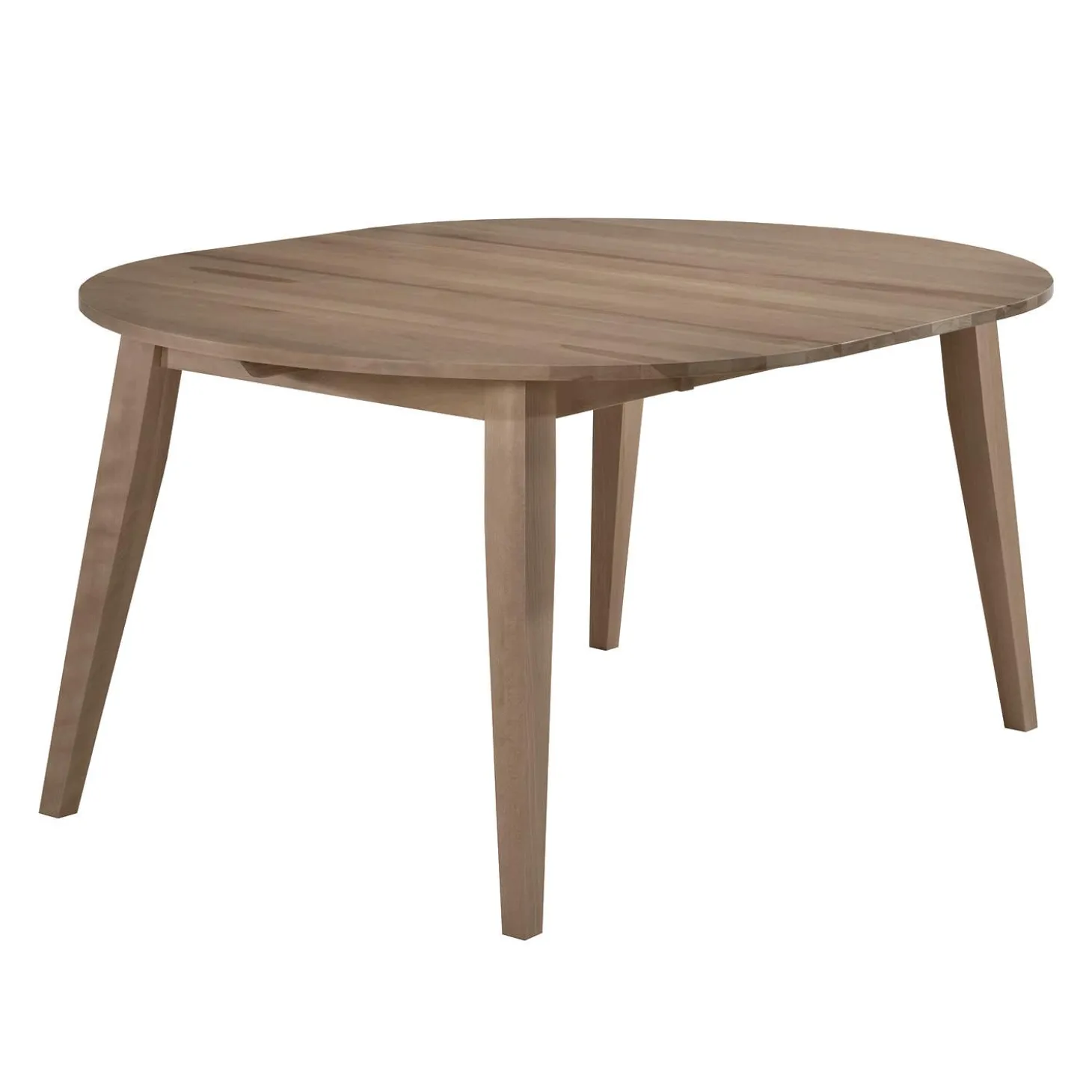 Table à manger ronde extensible (48" à 66") avec 4 chaises - gris