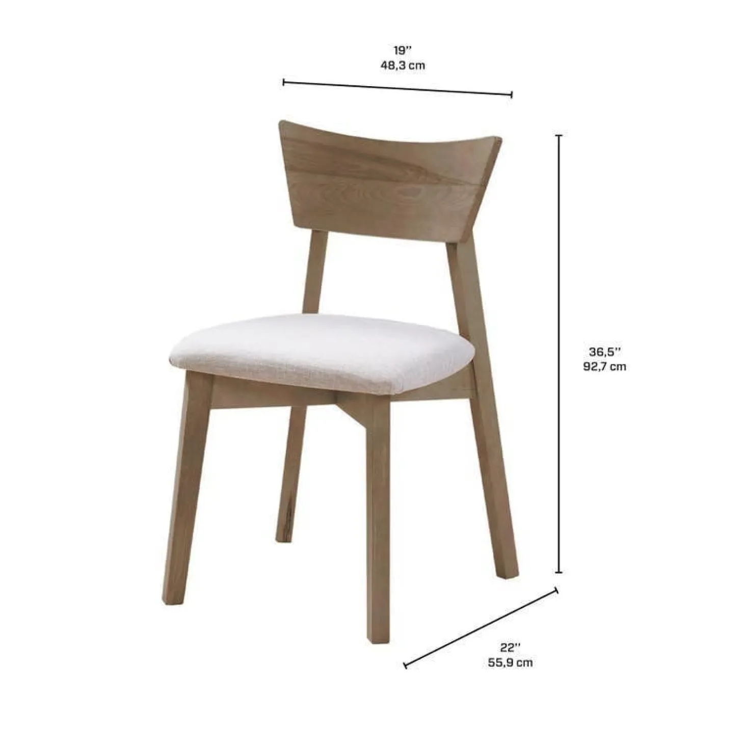 Table à manger ronde extensible (48" à 66") avec 4 chaises - gris