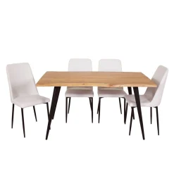Table avec 4 chaises - blanc