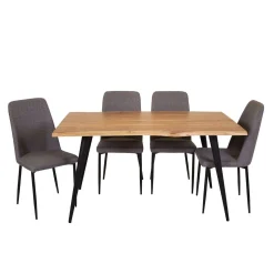 Table avec 4 chaises - gris