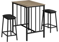 Table avec 2 tabourets hauteur comptoir