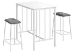 Table avec 2 tabourets hauteur comptoir
