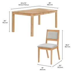 Table avec rallonge (54