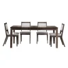 Table avec rallonge (54" à 70") et 4 chaises - ardoise