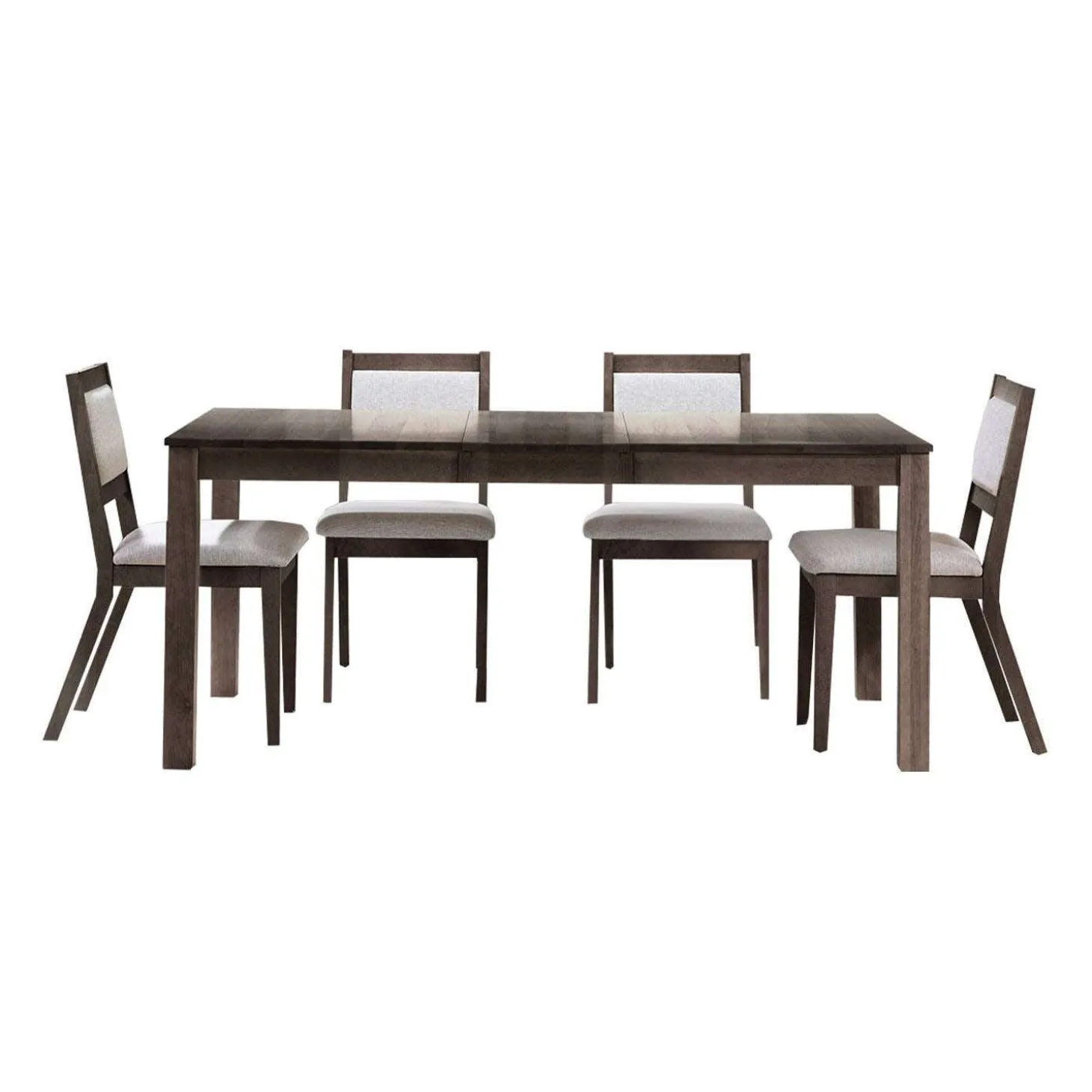 Table avec rallonge (54" à 70") et 4 chaises - ardoise