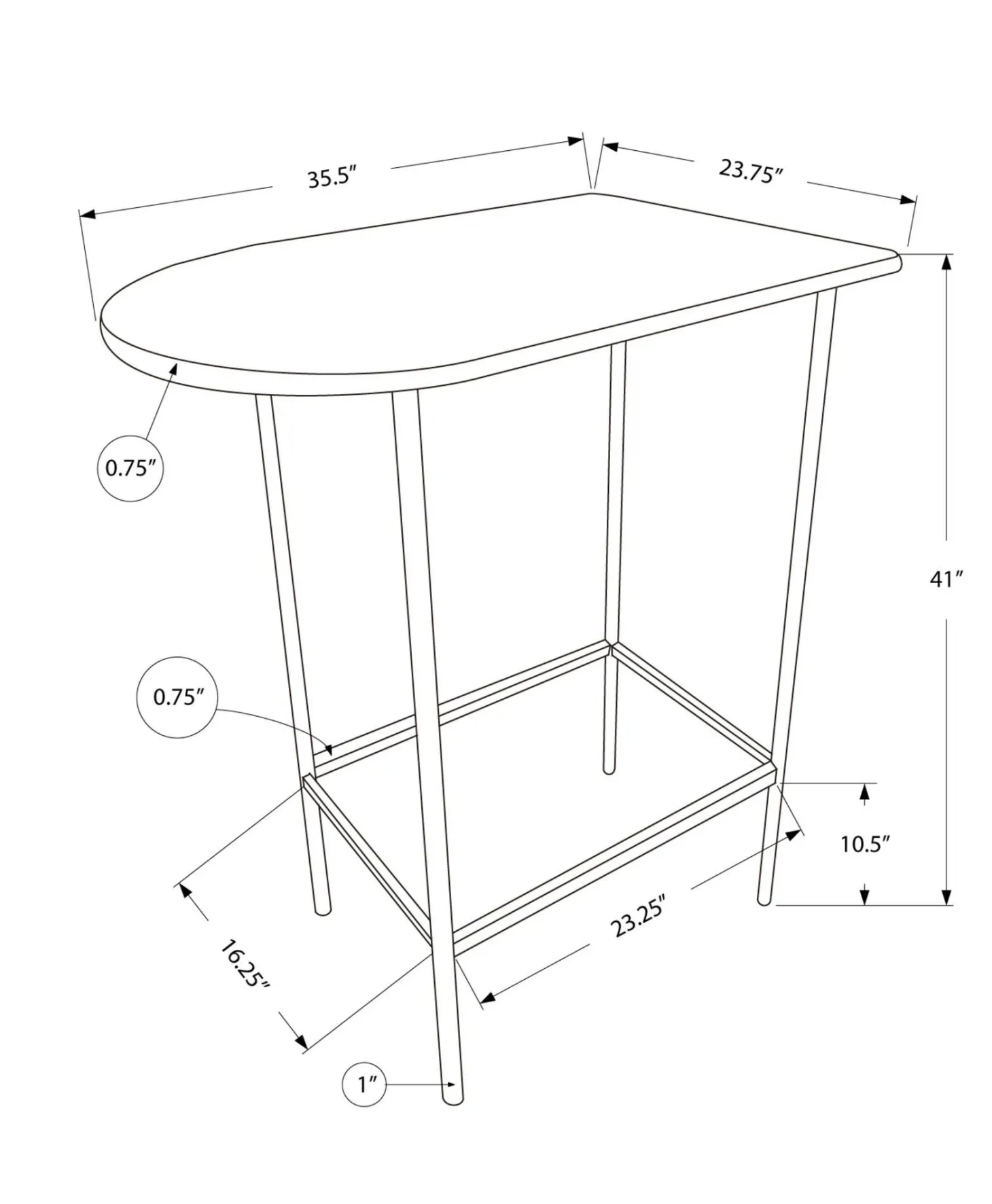 Table bistro 36"