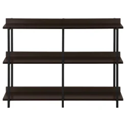 Table console - 3 niveau, étagères, rectangulaire, pieds en métal - 48