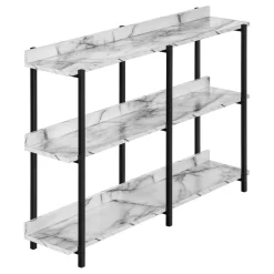 Table console - 3 niveau, étagères, rectangulaire, pieds en métal - 48" l - Monarch