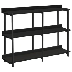 Table console - 3 niveau, étagères, rectangulaire, pieds en métal - 48" l - Monarch