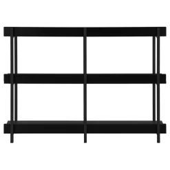 Table console - 3 niveau, étagères, rectangulaire, pieds en métal - 48