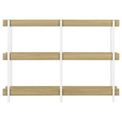 Table console - 3 niveau, étagères, rectangulaire, pieds en métal - 48
