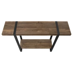 Table console - 2 niveaux, 1 tablette, rectangulaire - 48