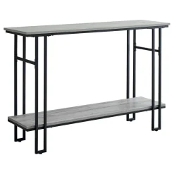 Table console - côtés en forme de h, 1 tablette, rectangulaire - 48"L - fau - Monarch