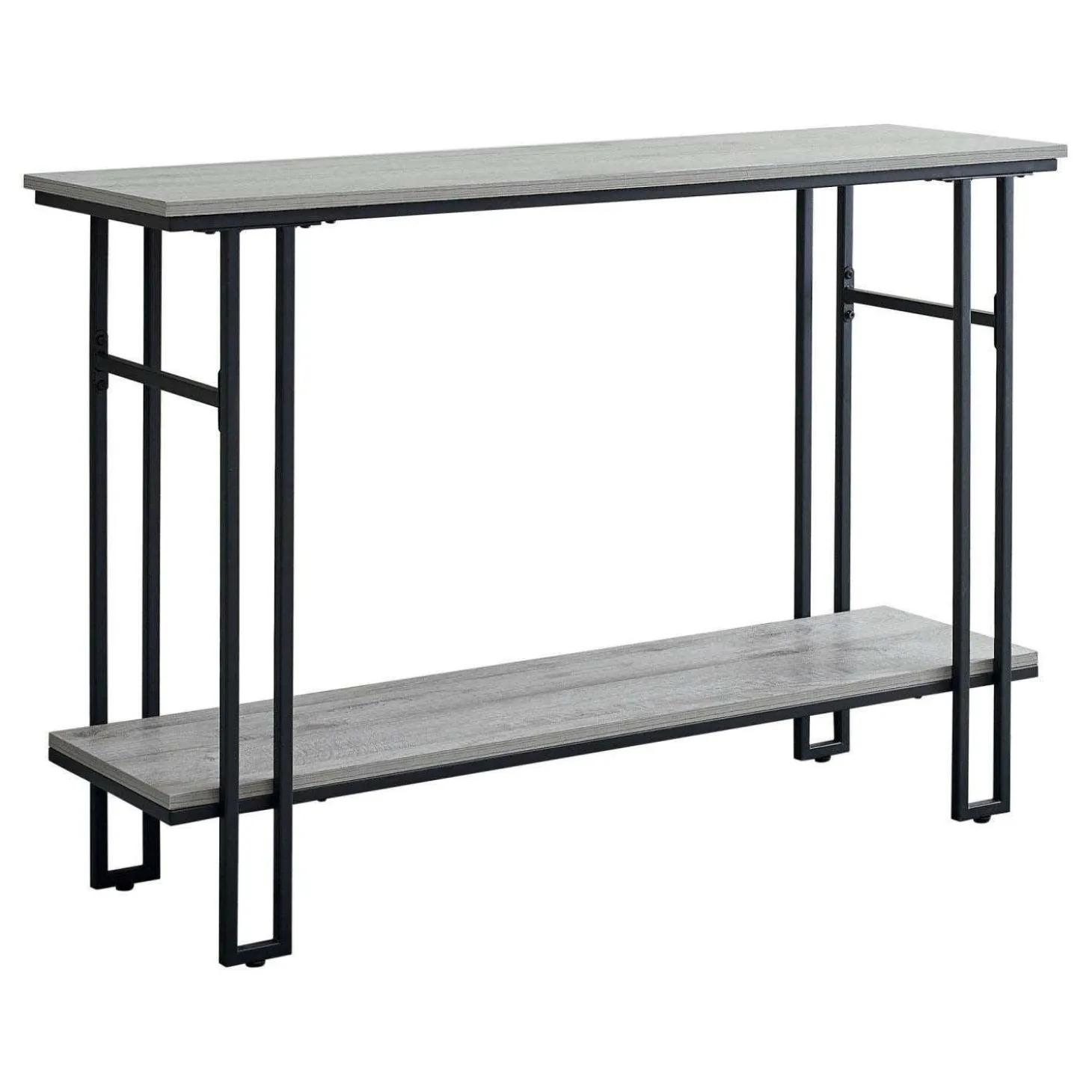 Table console - côtés en forme de h, 1 tablette, rectangulaire - 48"L - fau - Monarch