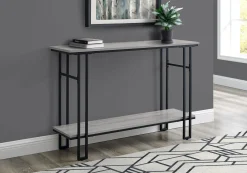 Table console - côtés en forme de h, 1 tablette, rectangulaire - 48