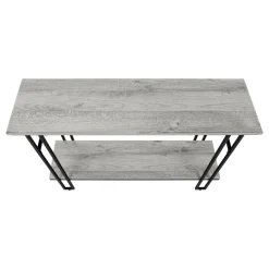 Table console - côtés en forme de h, 1 tablette, rectangulaire - 48