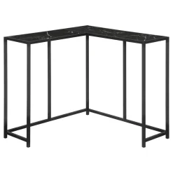 Table console - forme de L, coin, cadre en métal - 36