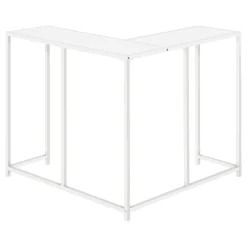 Table console - forme de L, coin, cadre en métal - 36