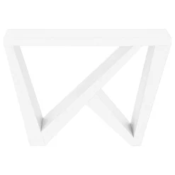 Table console - panneau épais, base asymétrique - 48