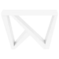 Table console - panneau épais, base asymétrique - 48