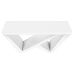 Table console - panneau épais, base asymétrique - 48