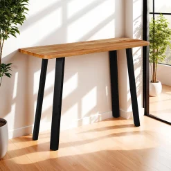 Table console en bois massif