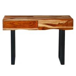 Table console en bois massif