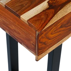 Table console en bois massif