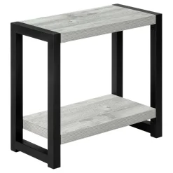 Table d'appoint - 2 niveaux, 1 tablette, panneaux épais, rectangulaire - 2 - Monarch