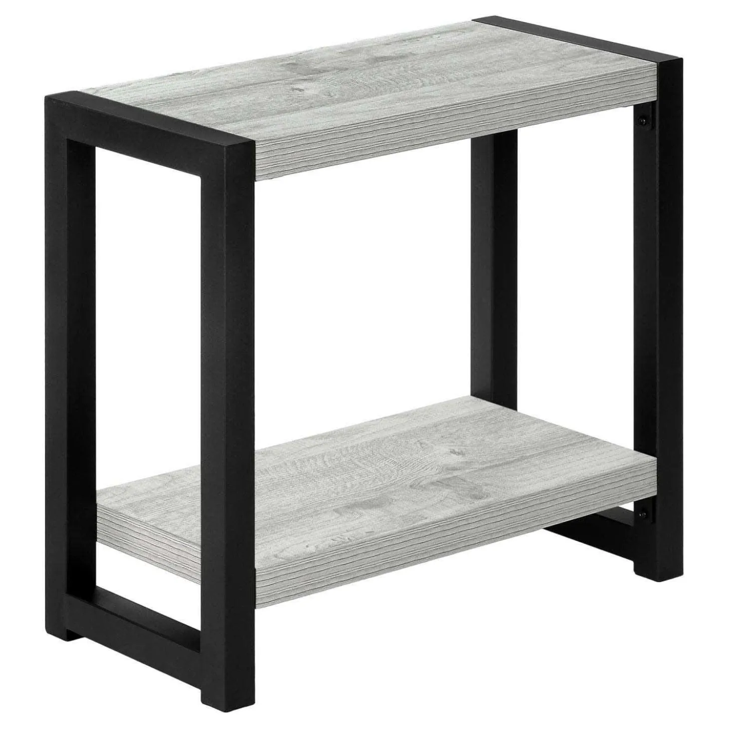 Table d'appoint - 2 niveaux, 1 tablette, panneaux épais, rectangulaire - 2 - Monarch