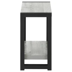 Table d'appoint - 2 niveaux, 1 tablette, panneaux épais, rectangulaire - 2 - Monarch