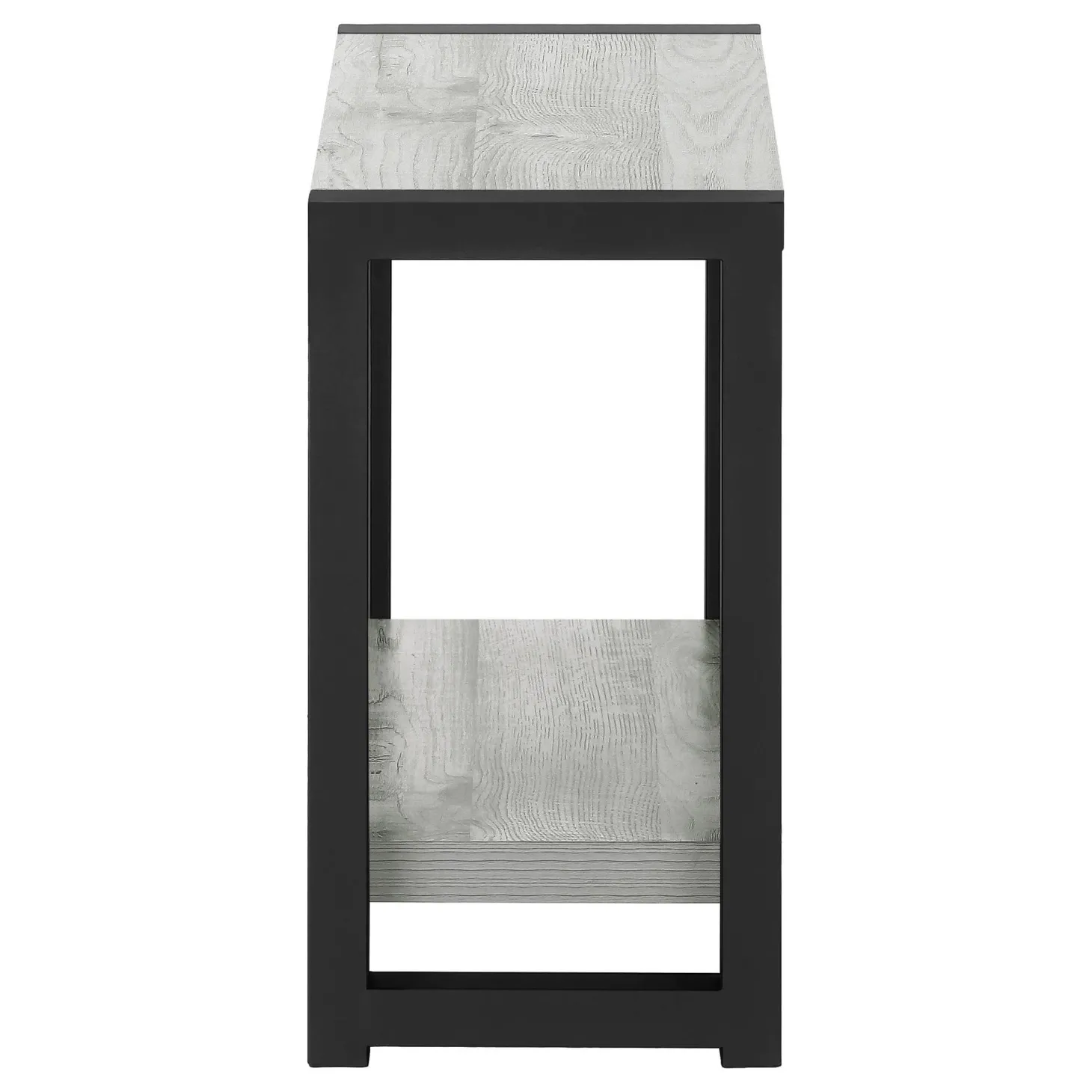 Table d'appoint - 2 niveaux, 1 tablette, panneaux épais, rectangulaire - 2 - Monarch