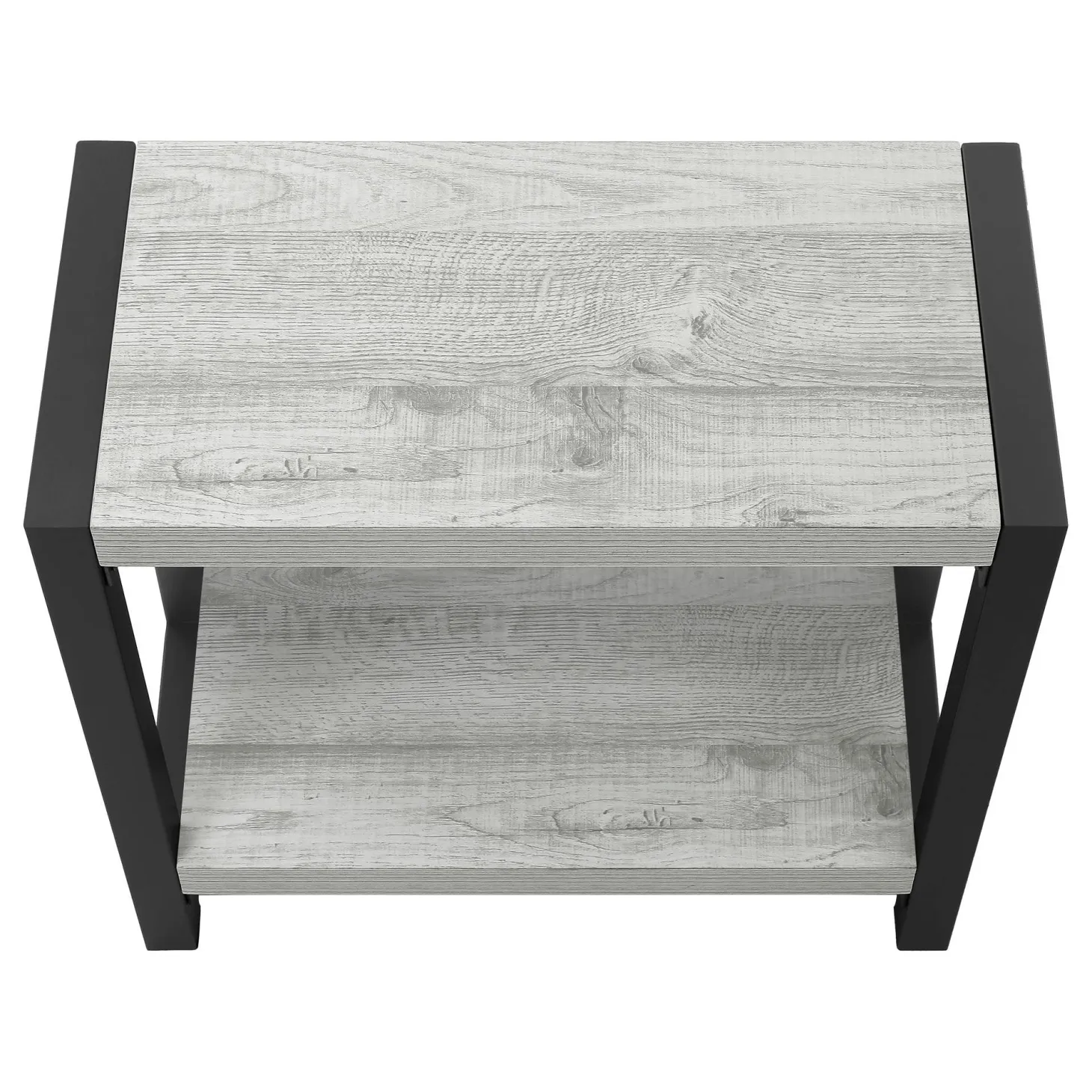 Table d'appoint - 2 niveaux, 1 tablette, panneaux épais, rectangulaire - 2 - Monarch