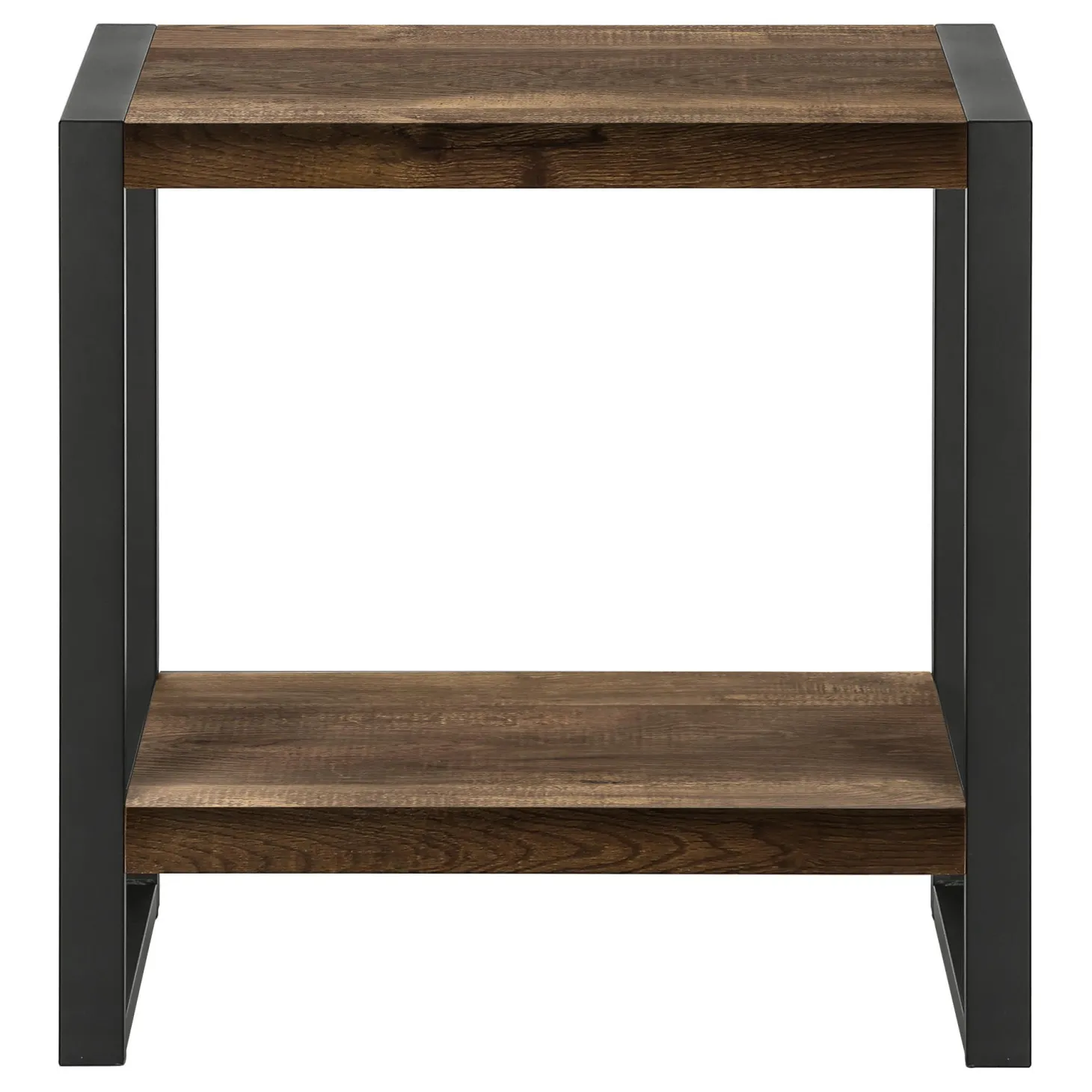 Table d'appoint - 2 niveaux, 1 tablette, rectangulaire - 24"H - faux bois r - Monarch