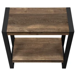 Table d'appoint - 2 niveaux, 1 tablette, rectangulaire - 24