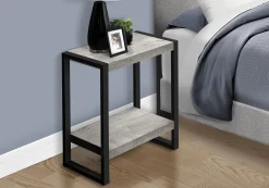 Table d'appoint - 2 niveaux, 1 tablette, rectangulaire - 24