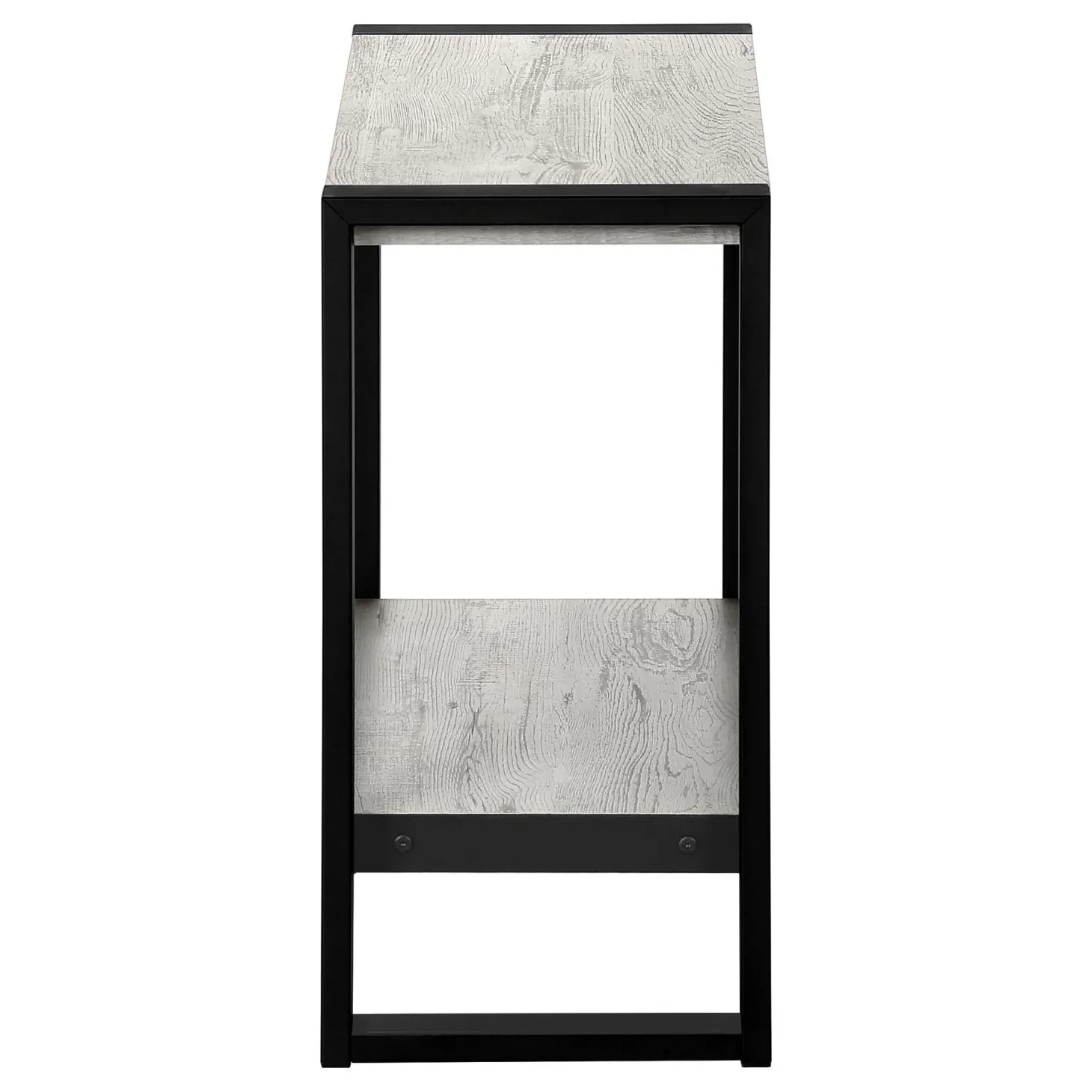 Table d'appoint - 2 niveaux, 1 tablette, rectangulaire - 24"H - faux bois r - Monarch