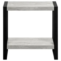 Table d'appoint - 2 niveaux, 1 tablette, rectangulaire - 24