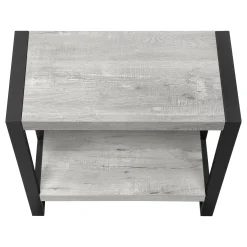 Table d'appoint - 2 niveaux, 1 tablette, rectangulaire - 24