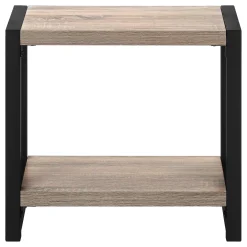 Table d'appoint - 2 niveaux, 1 tablette, panneaux épais, rectangulaire - 2 - Monarch