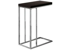 Table d'appoint - espresso, métal chrome - Monarch
