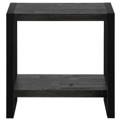Table d'appoint - faux bois noir, métal noir - Monarch