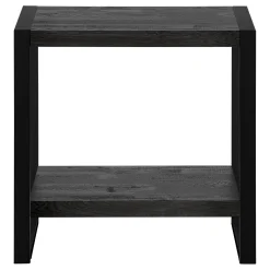 Table d'appoint - faux bois noir, métal noir - Monarch