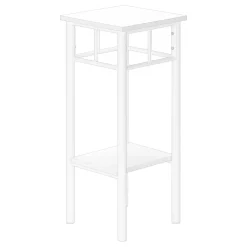 Table d'appoint - 28"H, blanc, métal blanc - Monarch