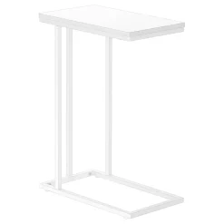 Table d'appoint - 25"H, blanc, métal blanc - Monarch
