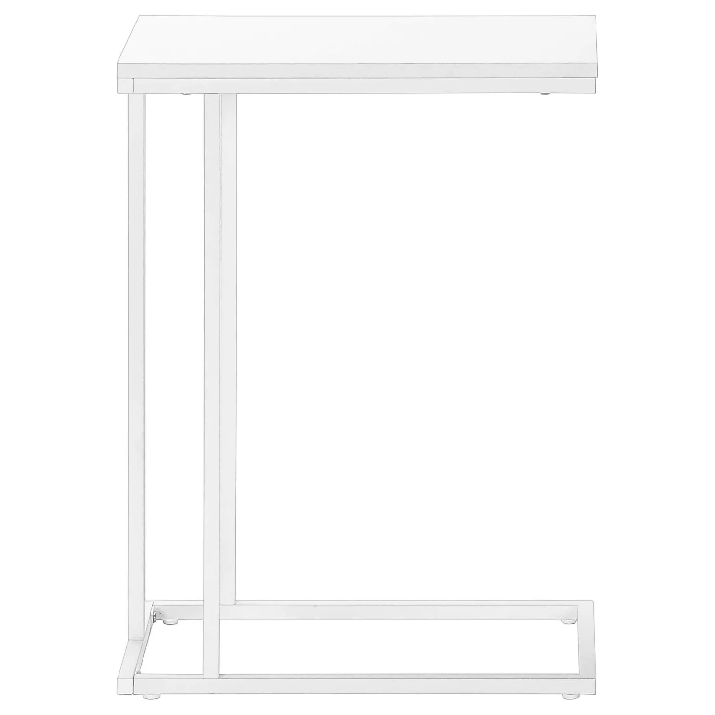Table d'appoint - 25"H, blanc, métal blanc - Monarch