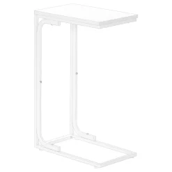 Table d'appoint - 25"H, blanc, métal blanc - Monarch