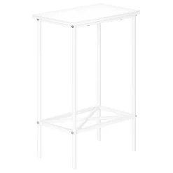 Table d'appoint - 24"H, blanc, métal blanc - Monarch