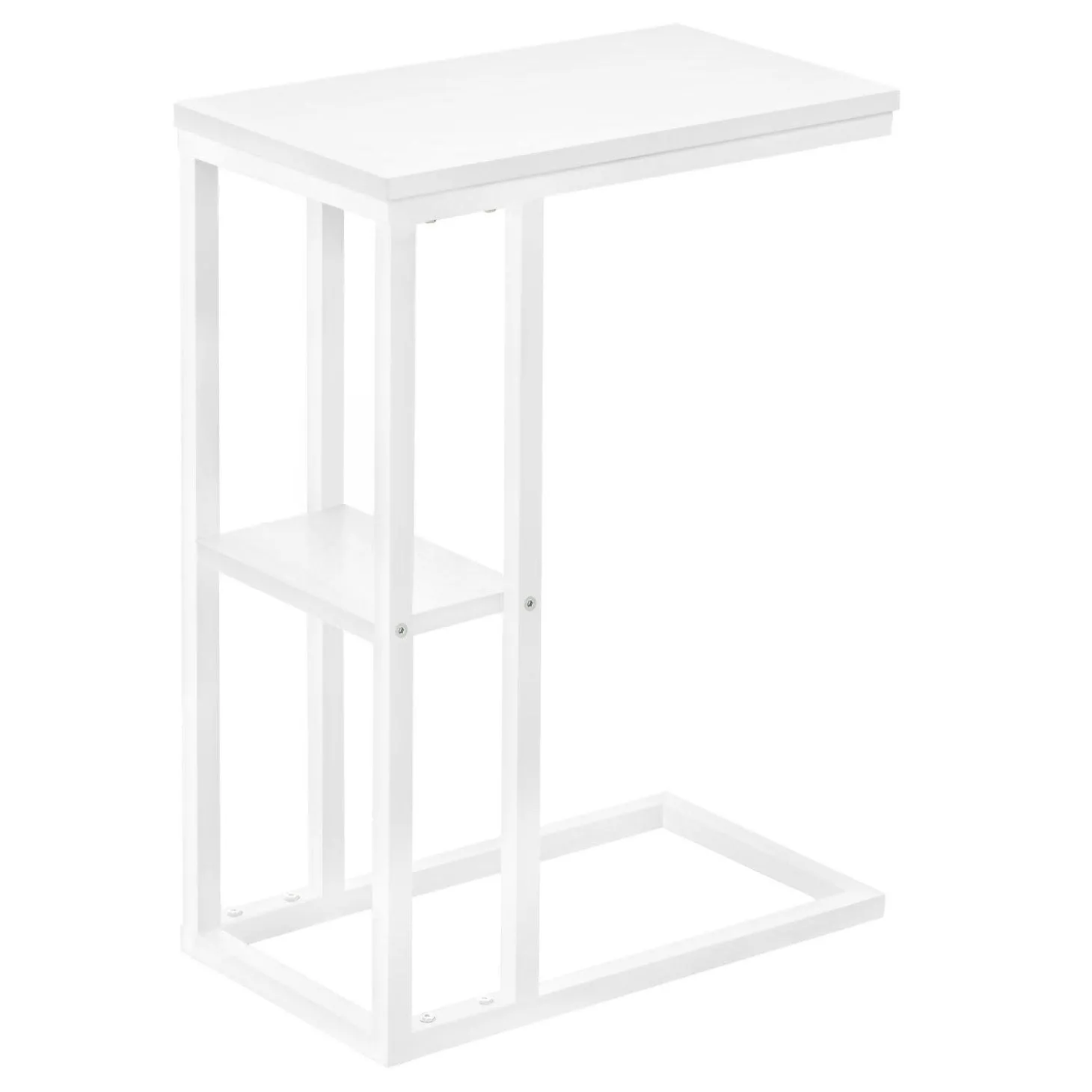 Table d'appoint - 25"H, blanc, métal blanc - Monarch