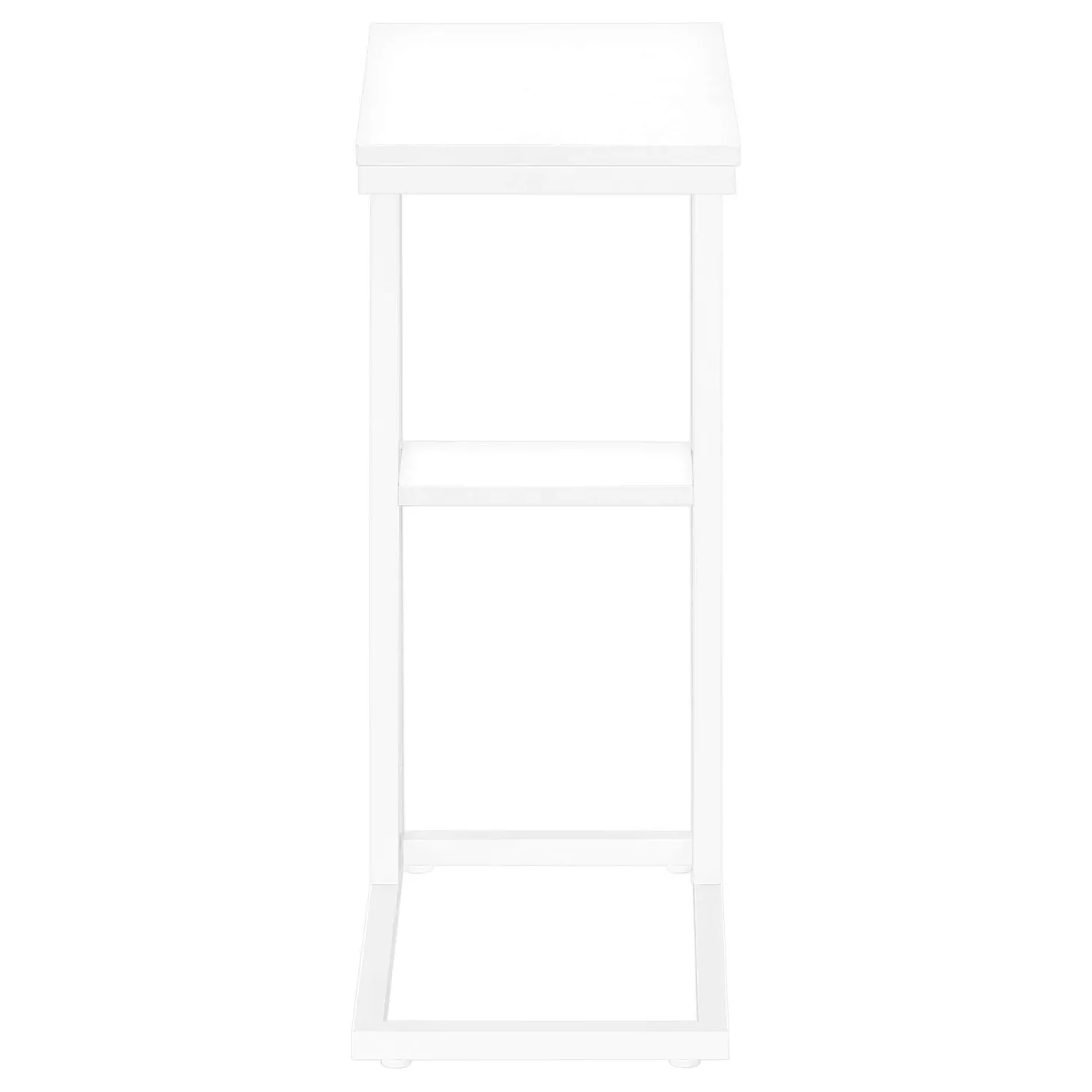 Table d'appoint - 25"H, blanc, métal blanc - Monarch